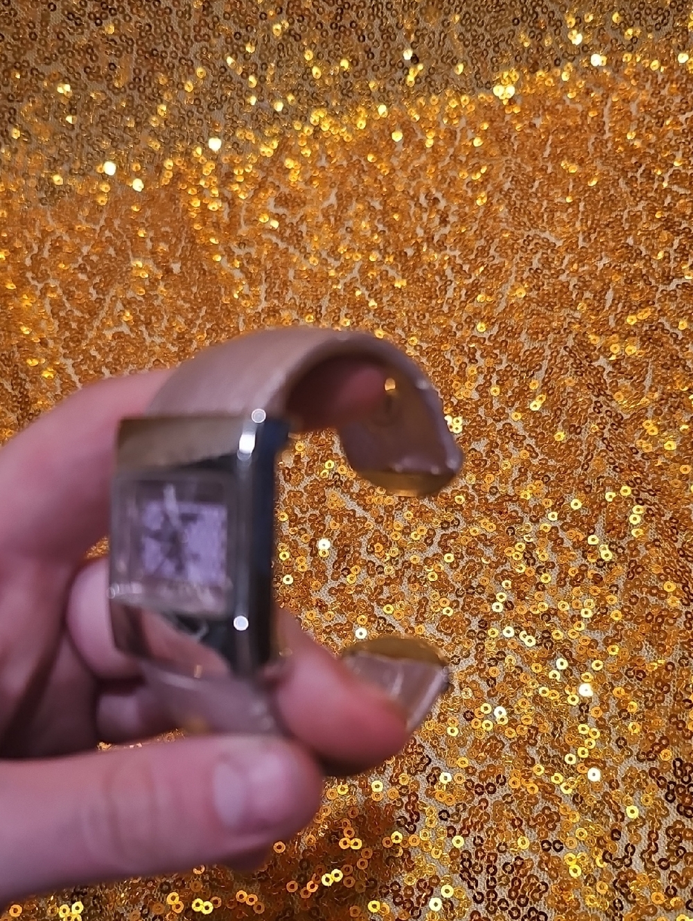 Square Face Watch Purple And Silver - Picture 2 of 4